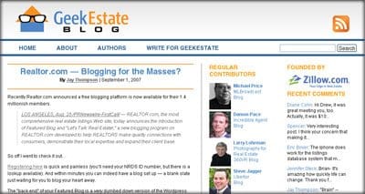 real estate technology blog
