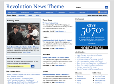 revolution news theme