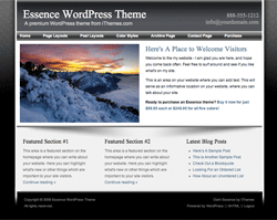 black wordpress theme